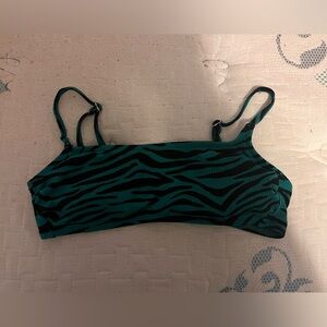 Green zebra Target bikini top!!